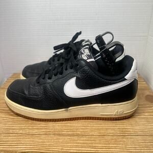Nike Air Force 1 Low ‘07 Black White Gum Men Size 8 Sneakers Shoes CI0057-002